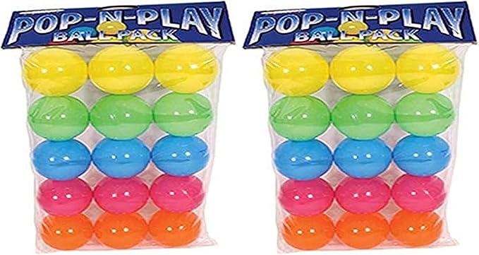 Marshall (2 Packages) Pet Products Pop-N-Play Ball - Each Package Contains 15 Balls