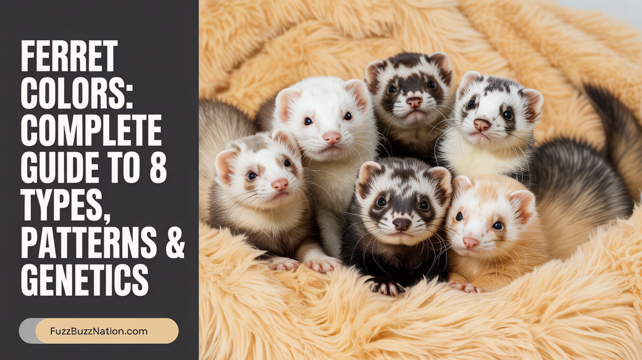Ferret Colors: Complete Guide to 8 Types, Patterns & Genetics
