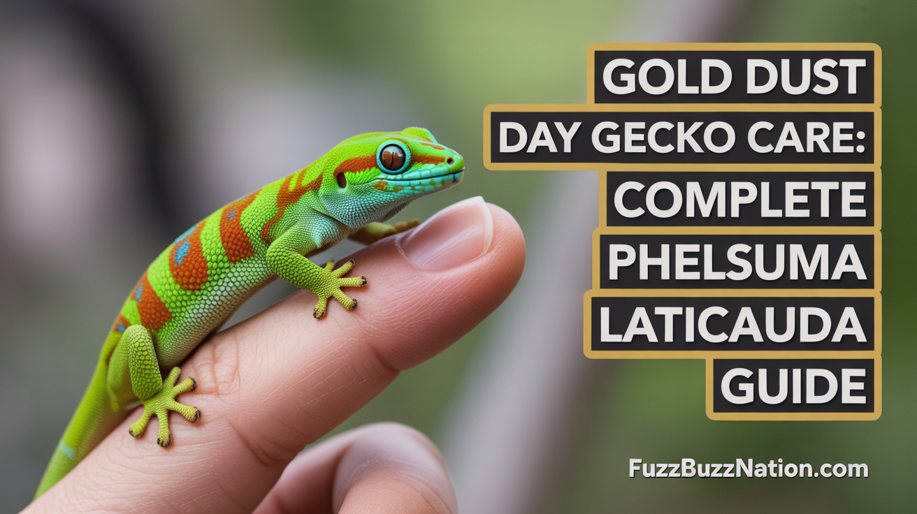 Gold Dust Day Gecko Care: Complete Phelsuma laticauda Guide