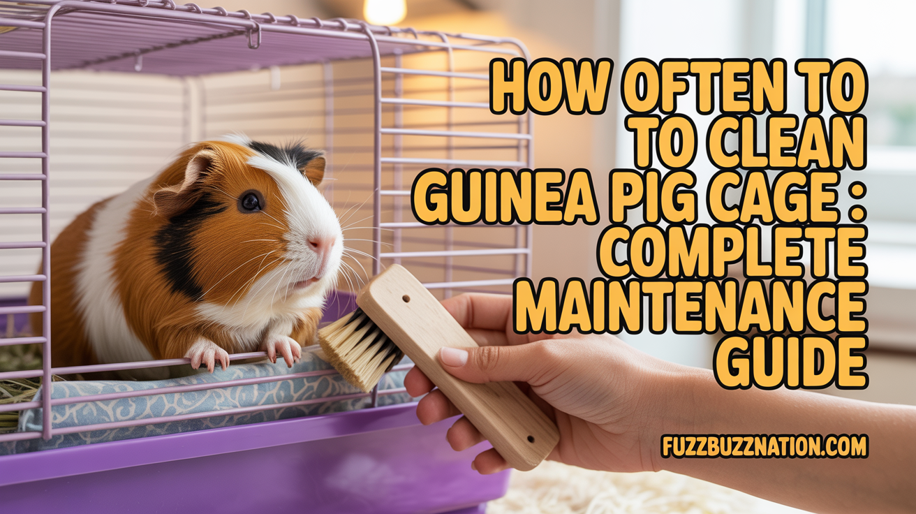 How Often to Clean Guinea Pig Cage: Maintenance Guide