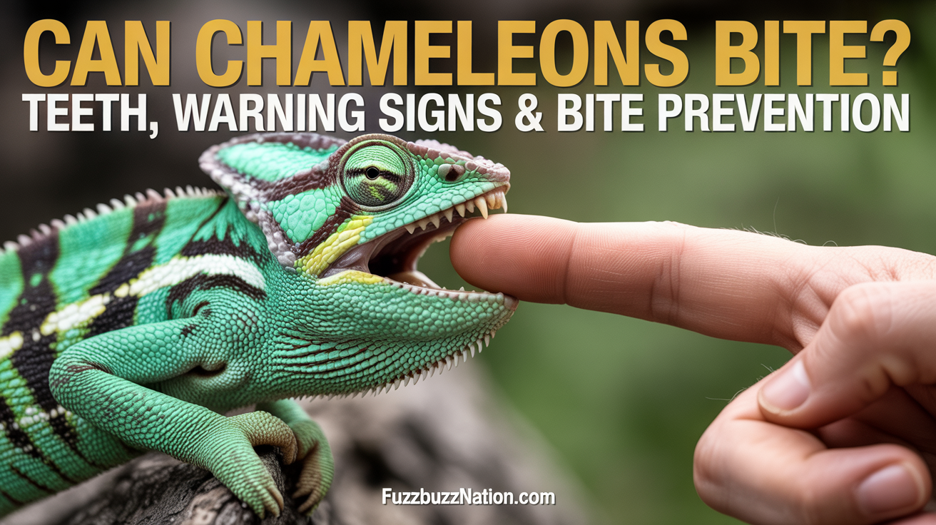 Can Chameleons Bite? Teeth, Warning Signs & Bite Prevention